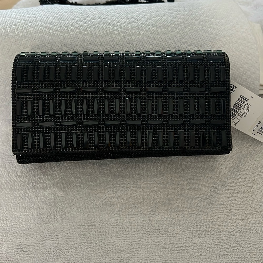 INC International Concept NWT Beaded Stone Clutch